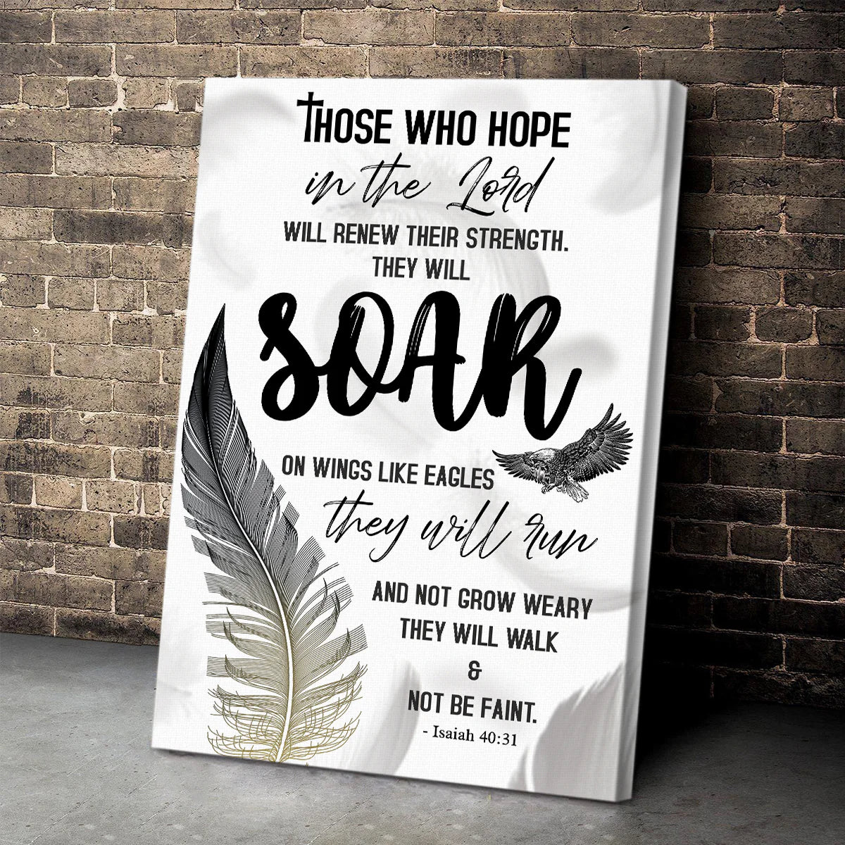 Soar On Wings Like Eagles - Personalized Canvas