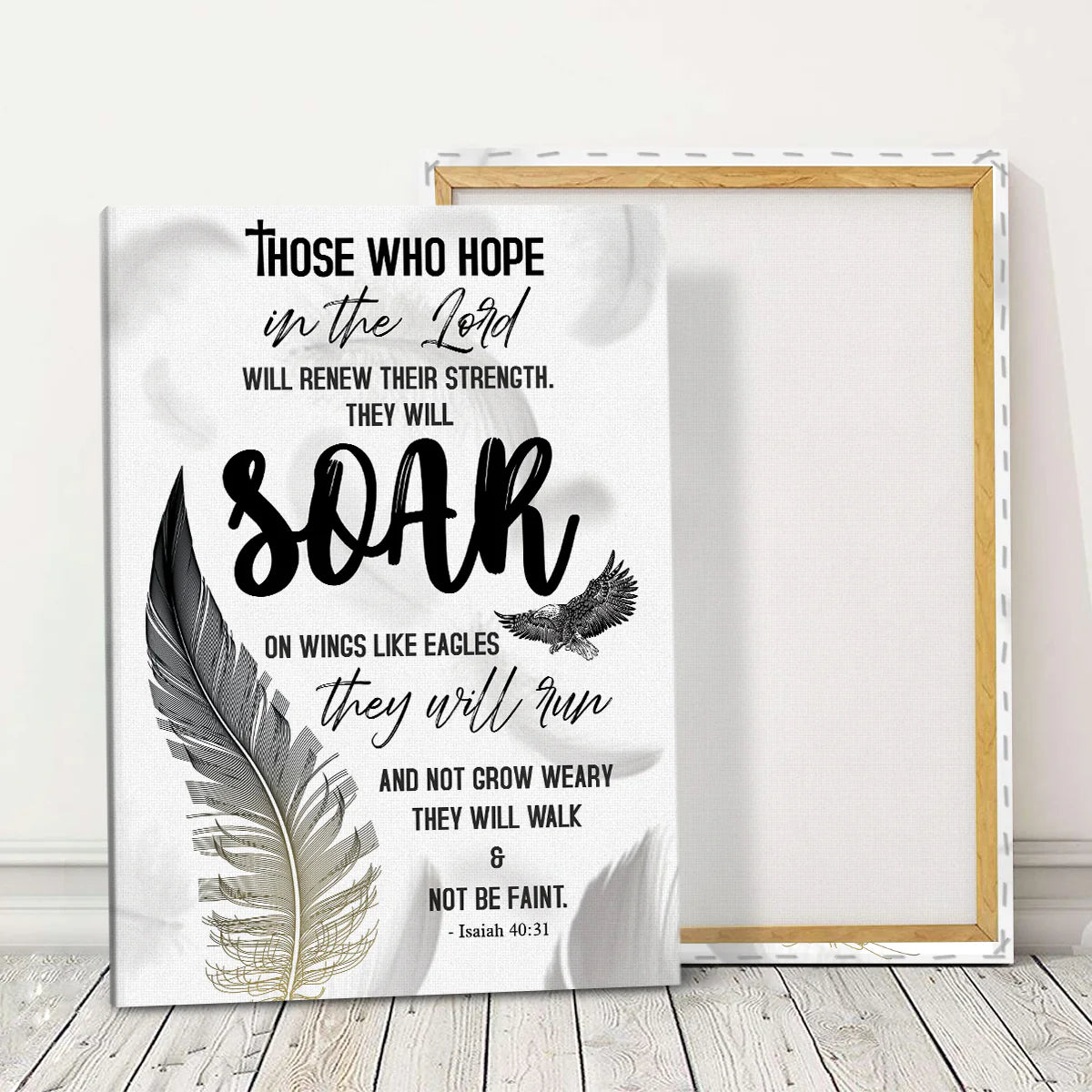Soar On Wings Like Eagles - Personalized Canvas