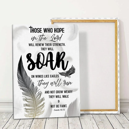 Soar On Wings Like Eagles - Personalized Canvas