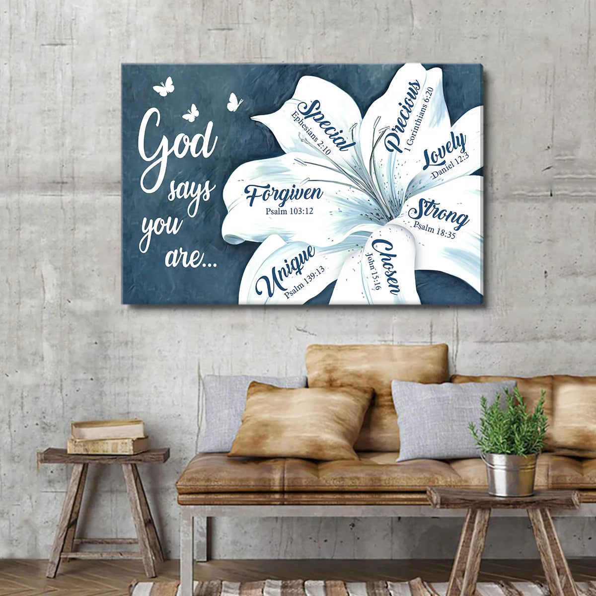 God Says You Are  - Personalized Canvas