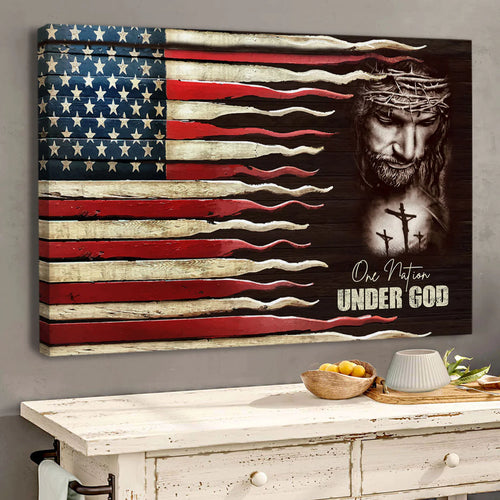 One Nation Under God - Personalized Canvas