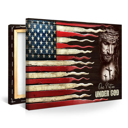 One Nation Under God - Personalized Canvas
