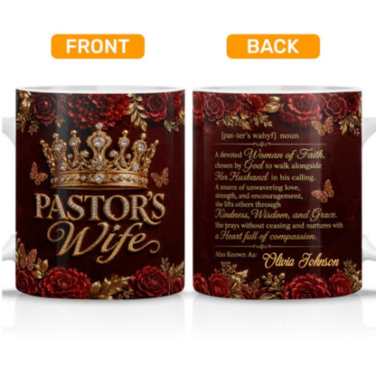 For Pastor’s Wife, Gift For Pastor's Wife | Personalized Ceramic Coffee Mug