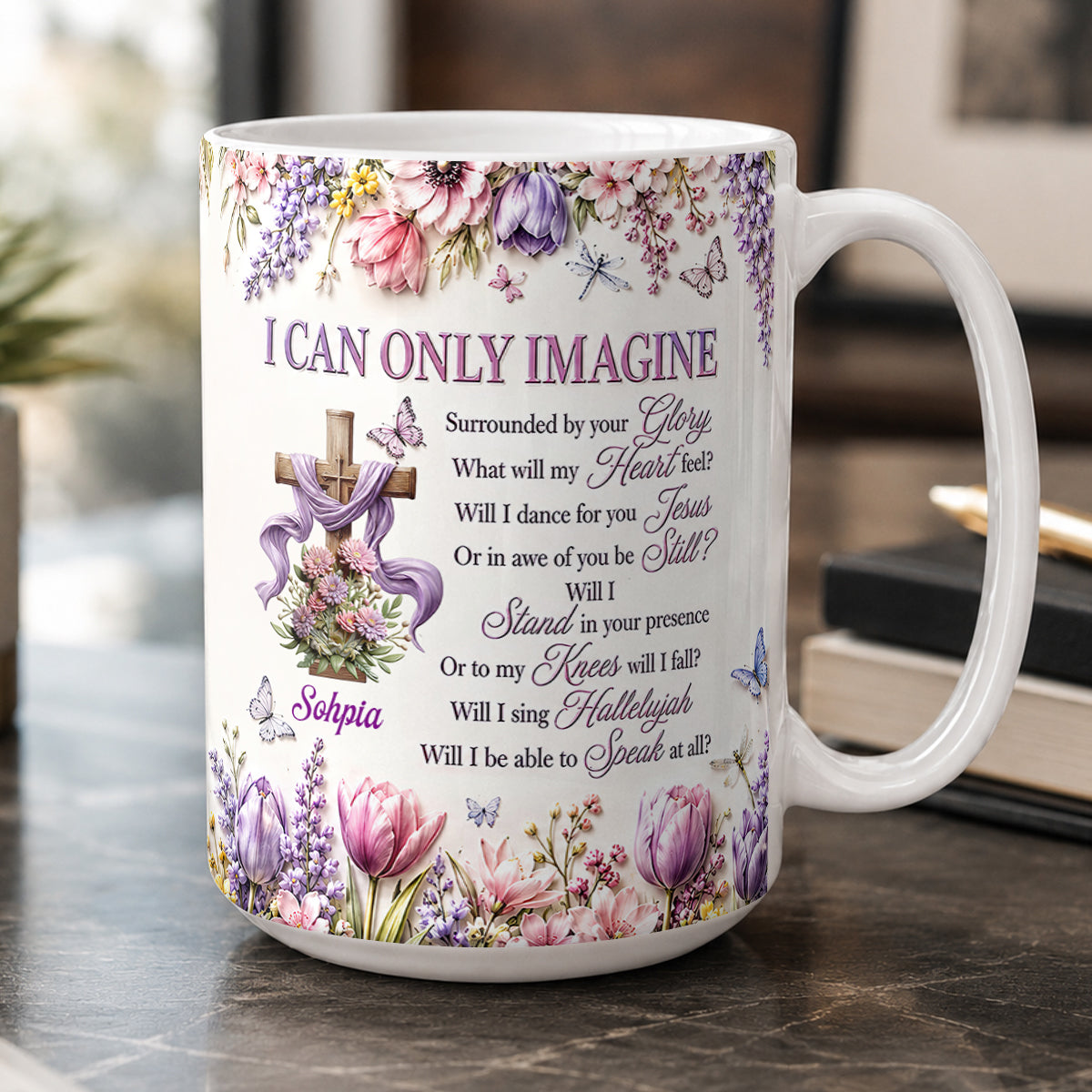 I Can Only Imagine, Gift For Mom | Personalized Ceramic Coffee Mug
