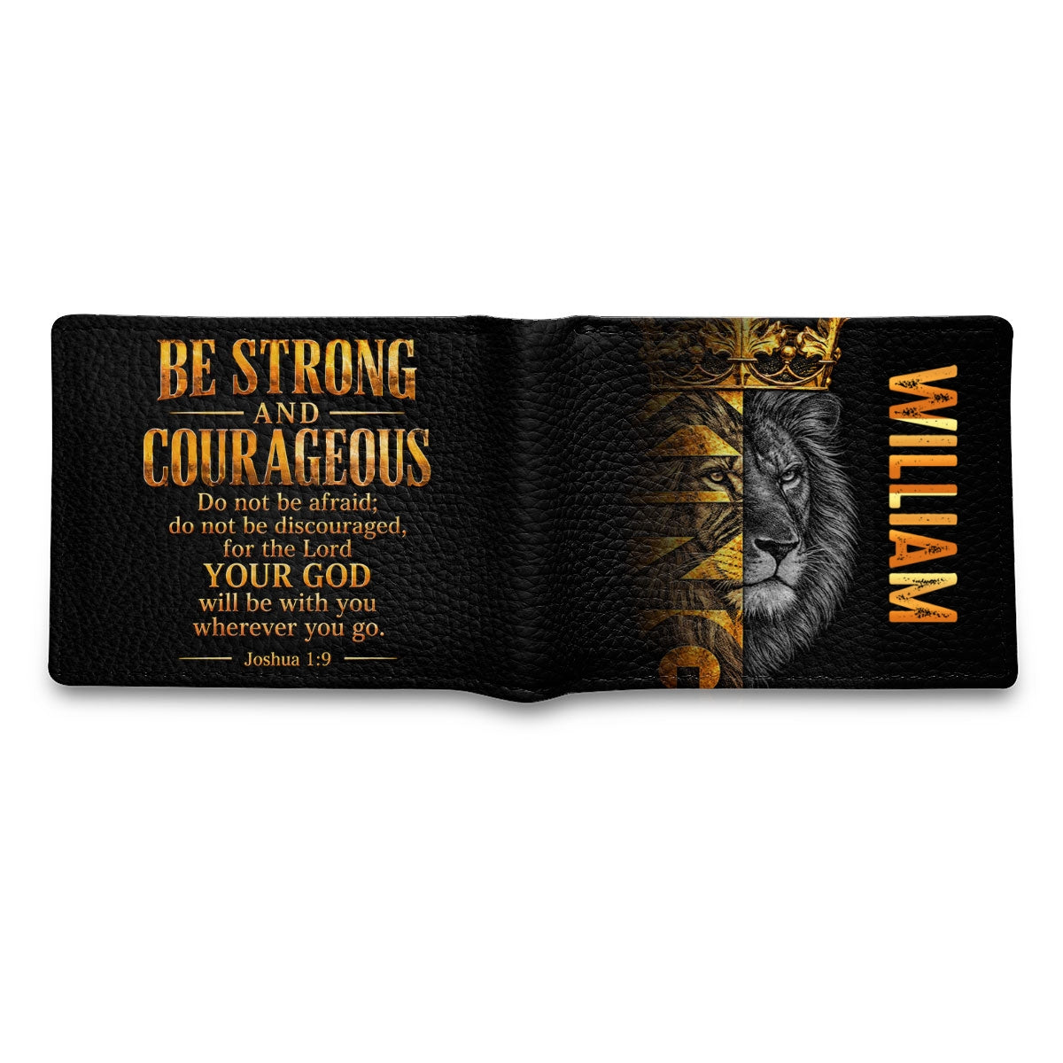 Be Strong, Gift For Men | Personalized Folded Wallet For Men