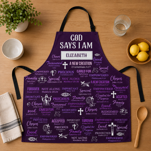 What God Says About You, Gift of Truth | Personalized Apron With Pocket