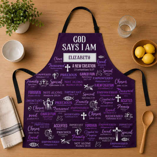 What God Says About You, Gift of Truth | Personalized Apron With Pocket