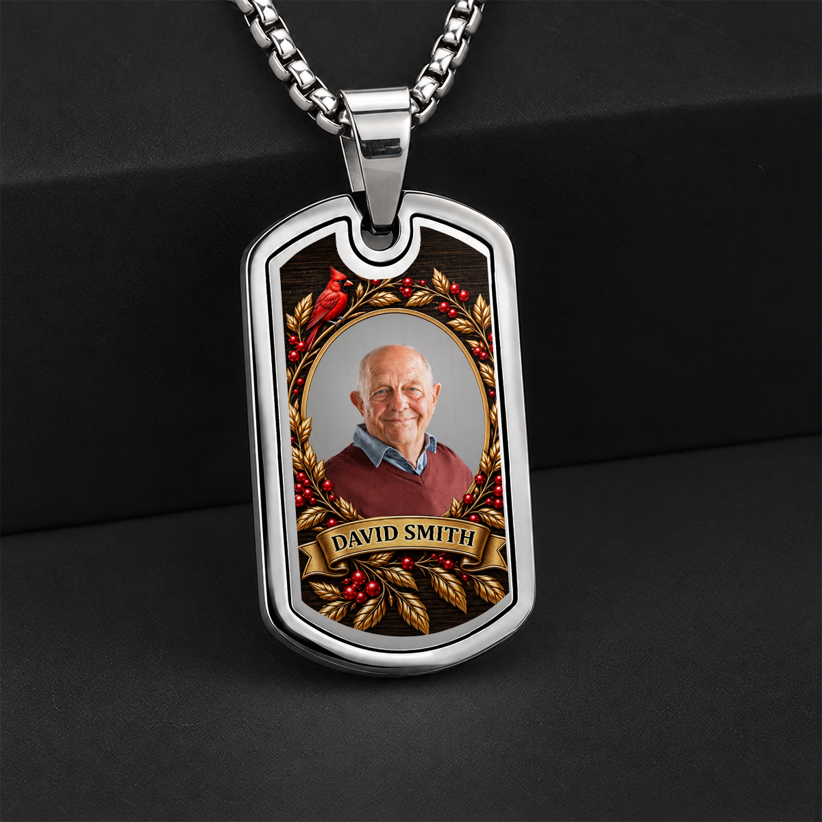 The Moment Your Heart Stopped, Human Memorial Gift | Personalized Dog Tag Necklace