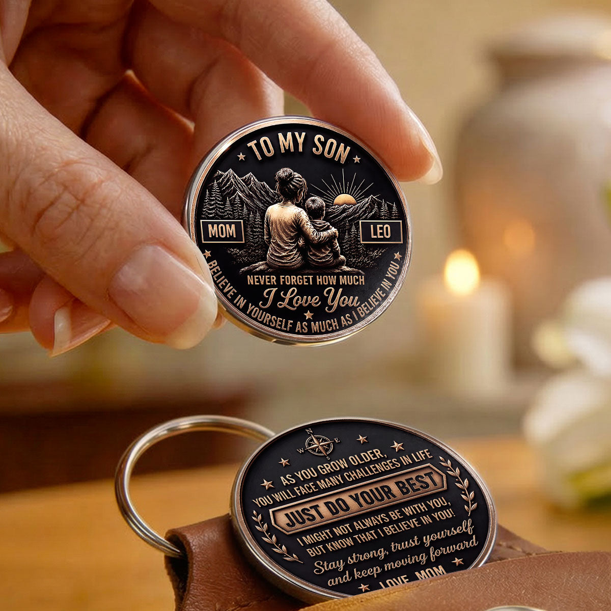 Dream Big Always Birthday Gifts For Son, Gift For Son From Mom - Personalized Pocket Hug