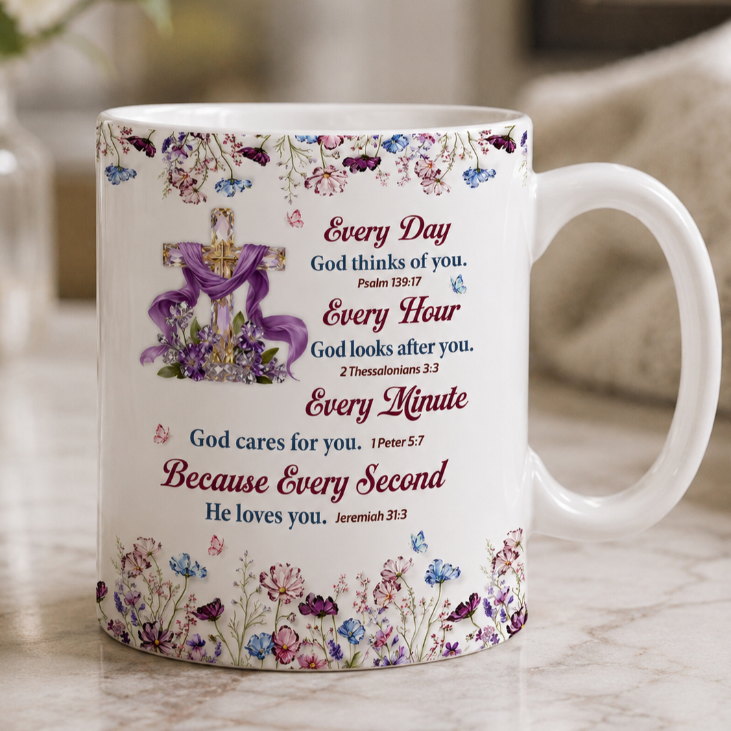 Always Loved By God, Gift of Love | Personalized Ceramic Coffee Mug