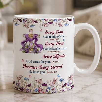Always Loved By God, Gift of Love | Personalized Ceramic Coffee Mug