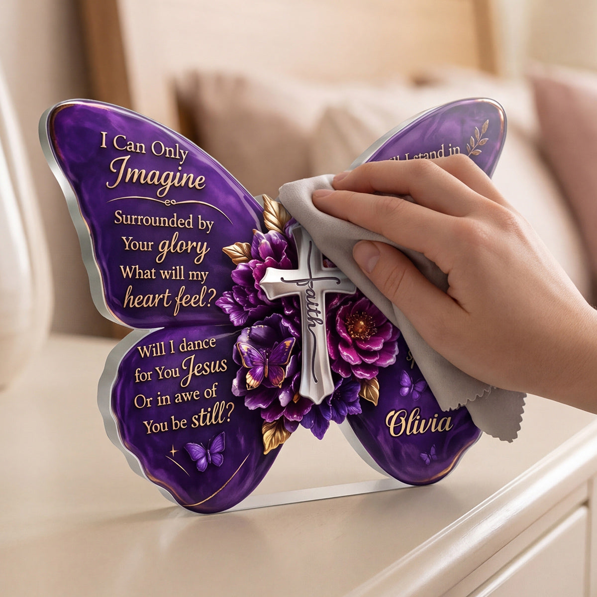 I Can Only Imagine Butterfly | Personalized Custom Shaped Acrylic Plaque