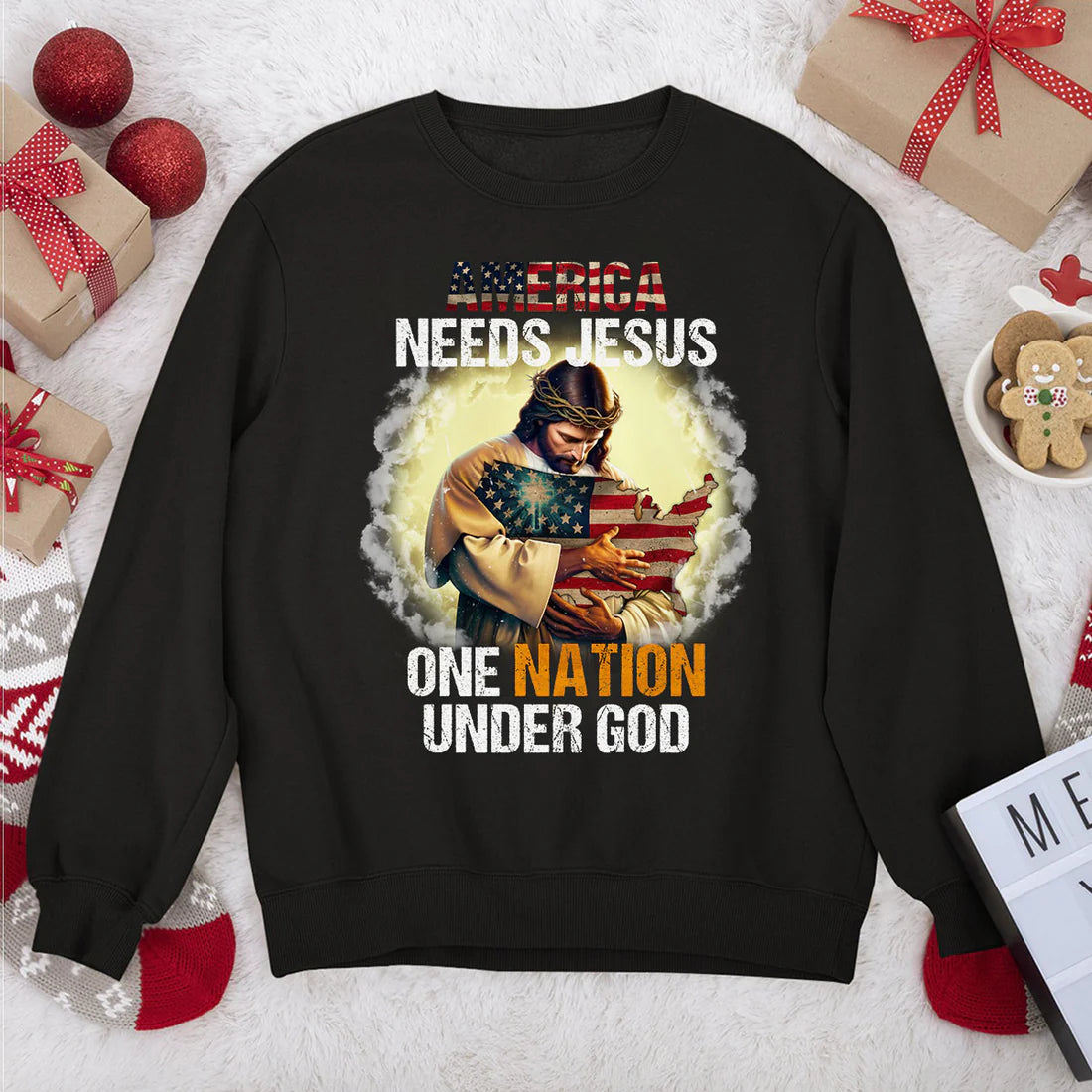 One Nation Under God | 2D Unisex Sweatshirt
