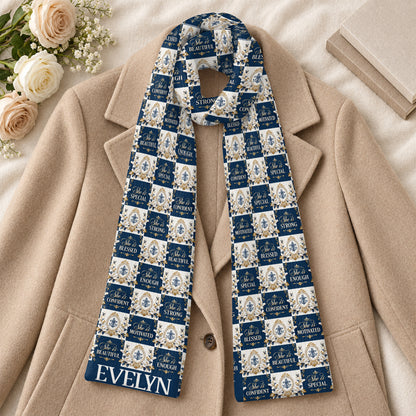She Is Blessed, Gift For Her | Personalized Scarf