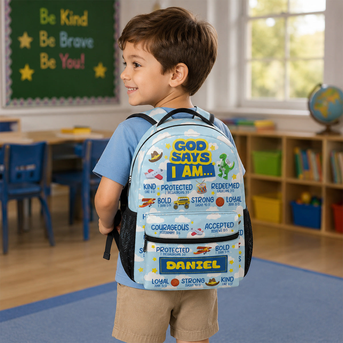 God Says I Am | Personalized Backpack