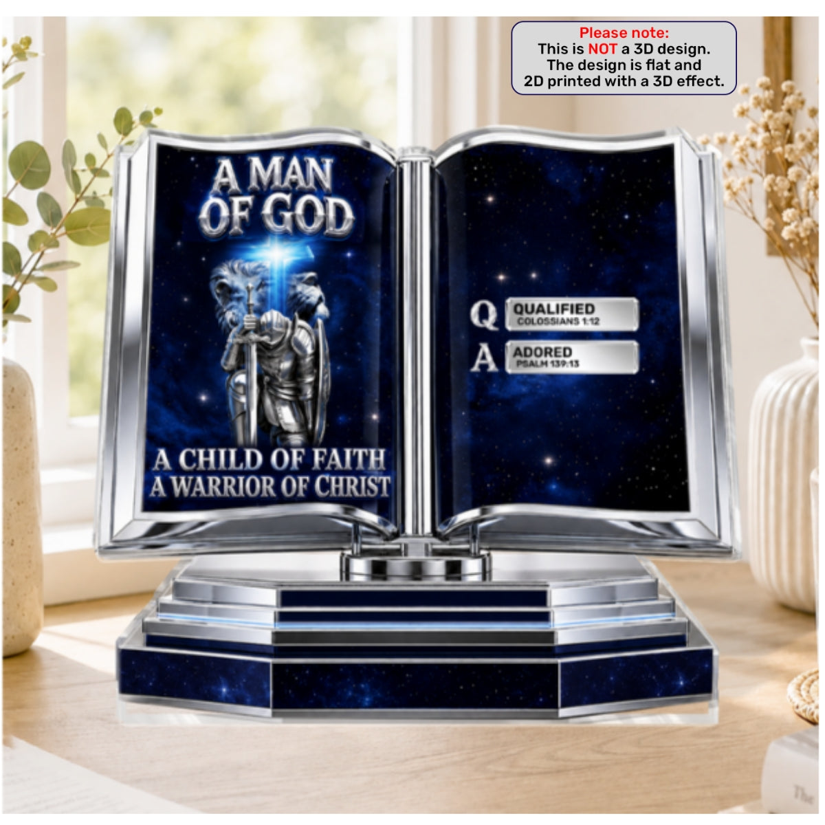 Man Of God, Gift For Men | Personalized Custom Shaped Acrylic Plaque