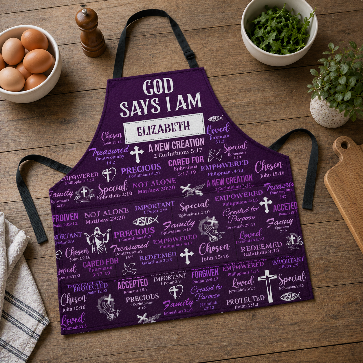 What God Says About You, Gift of Truth | Personalized Apron With Pocket