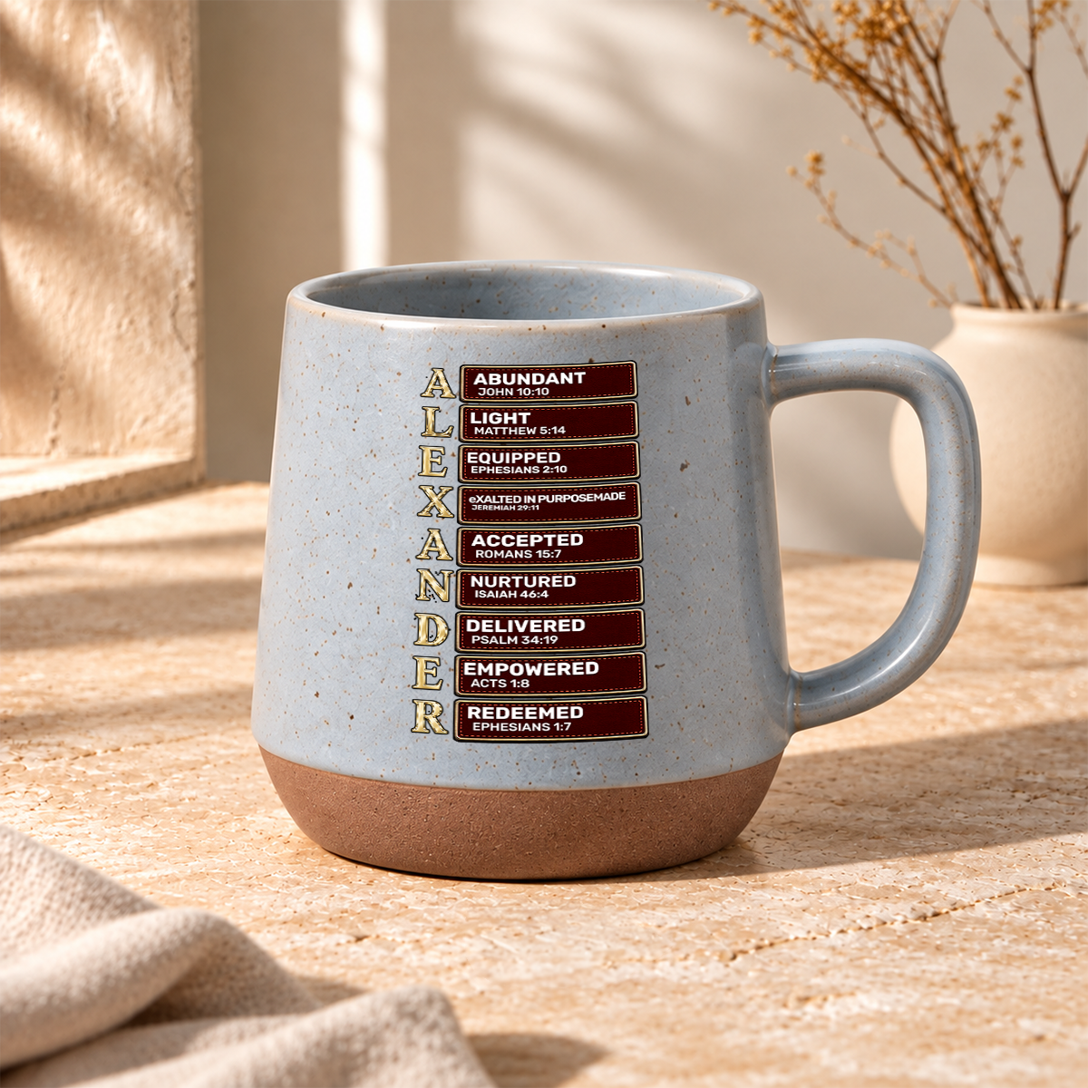 Put On The Full Armor Of God, Gift For Man | Personaliezd 12OZ Conical Coffee Mug
