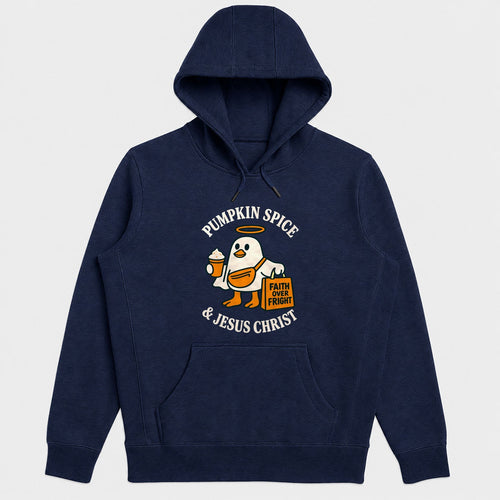 Pumpkin Spice And Jesus Christ, Gift For Christian Fall Lovers - 2D Unisex Hoodie