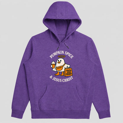 Pumpkin Spice And Jesus Christ, Gift For Christian Fall Lovers - 2D Unisex Hoodie