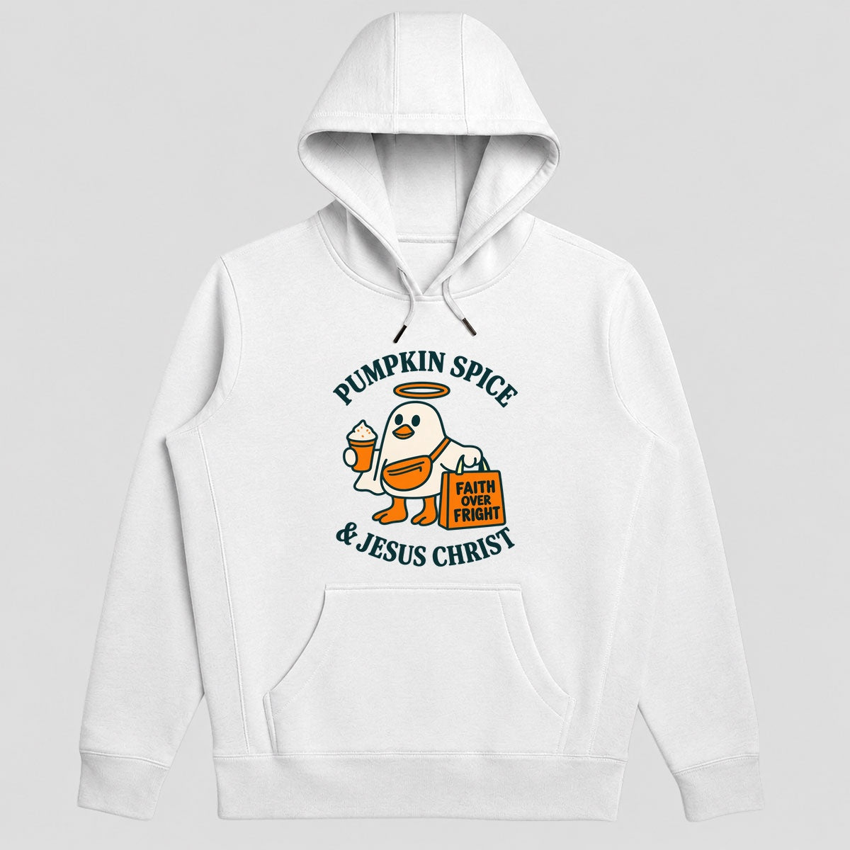 Pumpkin Spice And Jesus Christ, Gift For Christian Fall Lovers - 2D Unisex Hoodie