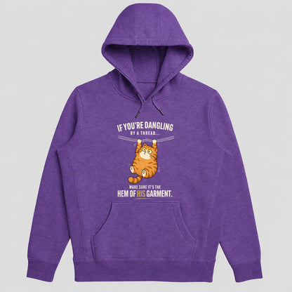 If You're Dangling By A Thread Make Sure It's The Hem Of His Garment Matthew 9:20 - Gift For Christian Cat Lovers, Women, Friends | 2D Unisex Hoodie