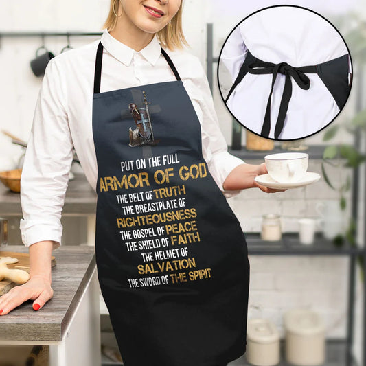 Put On The Full Armor Of God  - Apron With Neck Strap