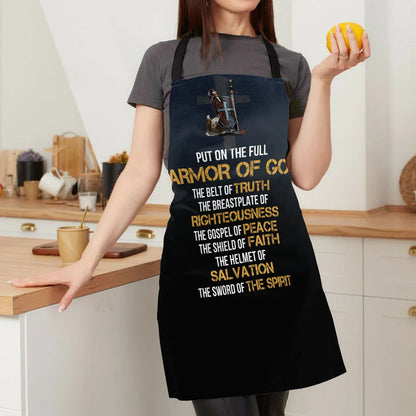 Put On The Full Armor Of God  - Apron With Neck Strap