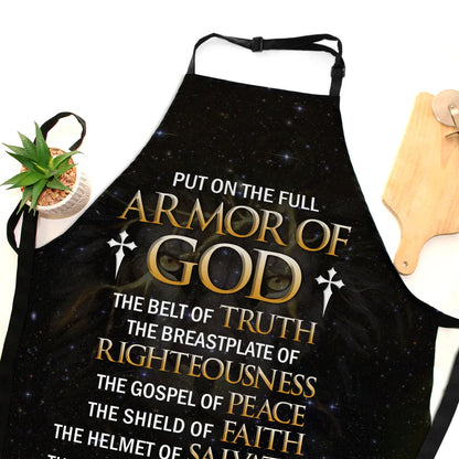 Put On The Full Armor Of God - Apron With Neck Strap