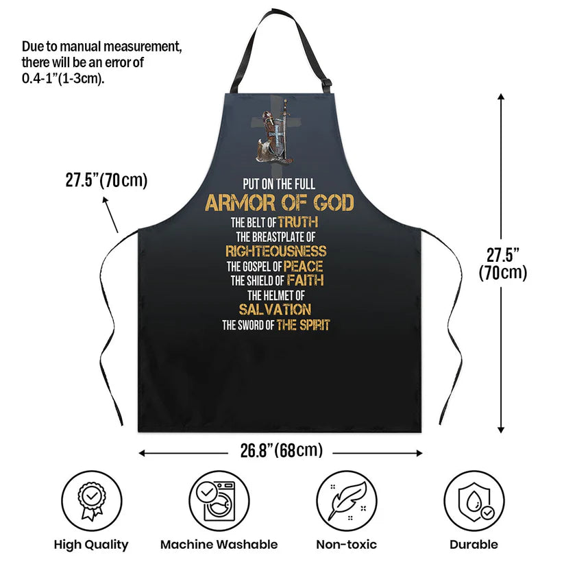 Put On The Full Armor Of God  - Apron With Neck Strap