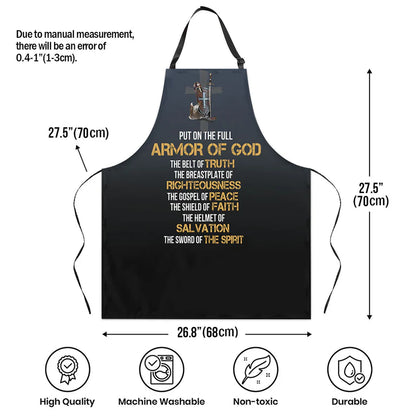 Put On The Full Armor Of God  - Apron With Neck Strap