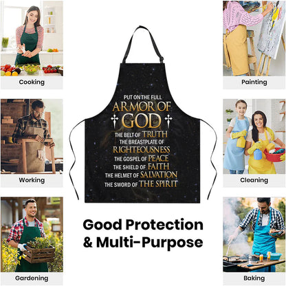 Put On The Full Armor Of God - Apron With Neck Strap