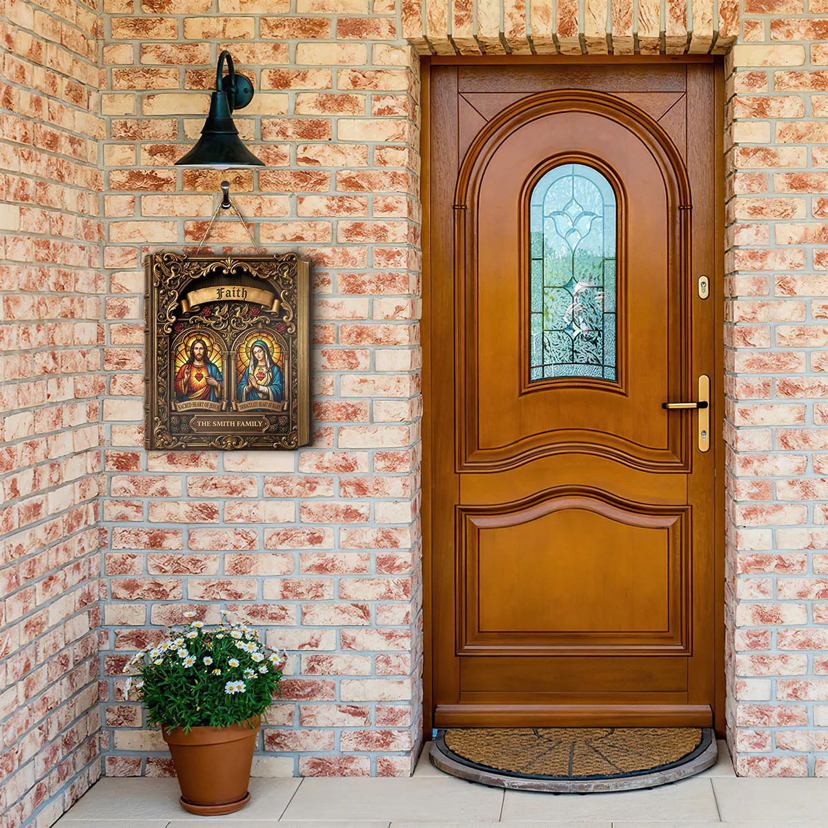 Sacred Grace - Personalized Wooden Door Sign
