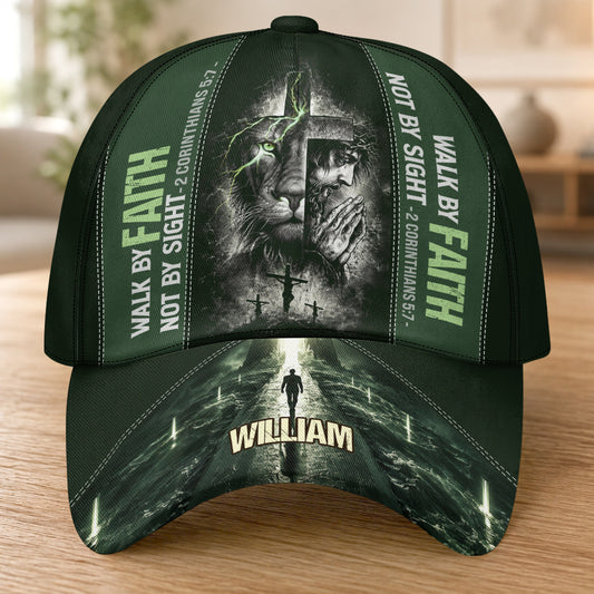 Walk By Faith Not By Sight, Gift For Men | Personalized Classic Cap