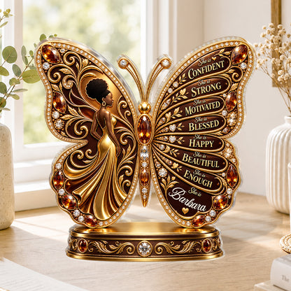 She Is Blessed, Gift For Her | Personalized Custom Shaped Acrylic Plaque
