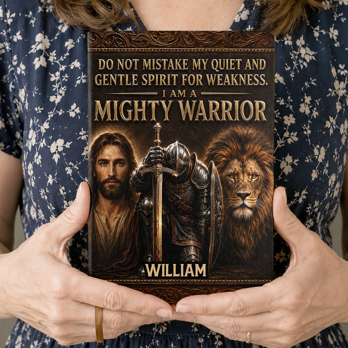 Do Not Mistake My Quiet And Gentle, Gift For Husband  | Personalized Leather Cover Notebook