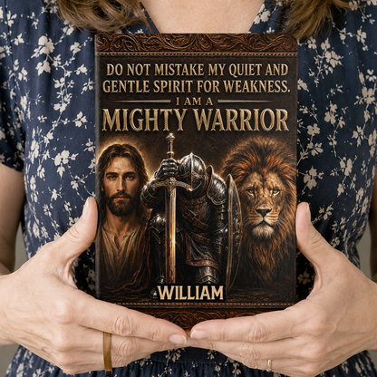 Do Not Mistake My Quiet And Gentle, Gift For Husband  | Personalized Leather Cover Notebook