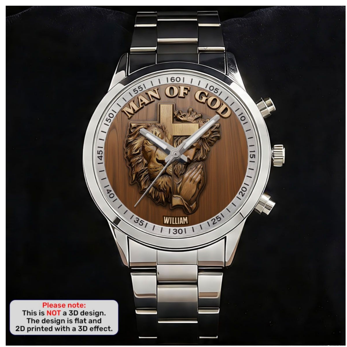 Man Of God | Personalized Men's Wrist Watch