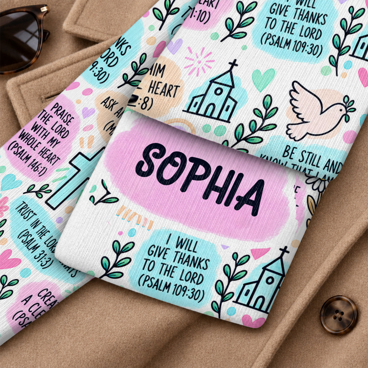 My Daily Bible Affirmations, Gift For Women | Personalized Scarf