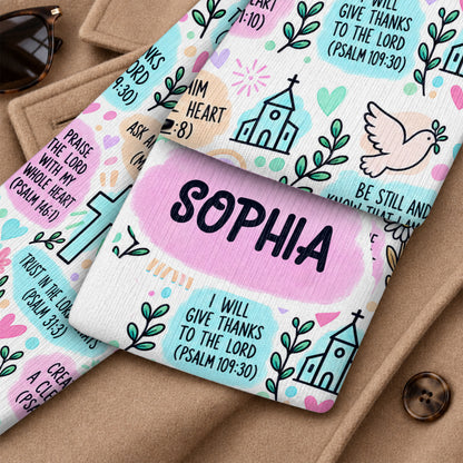 My Daily Bible Affirmations, Gift For Women | Personalized Scarf