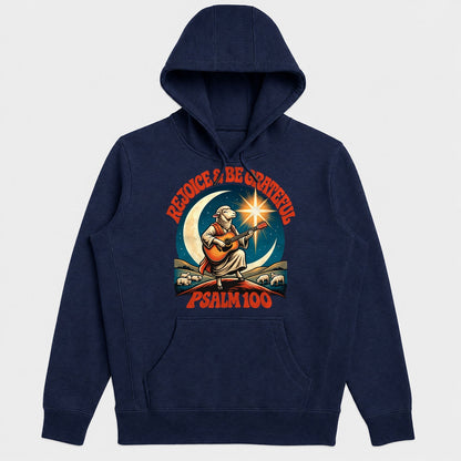 Rejoice And Be Grateful, Psalm 100, Gift For Christian Guitar Players - 2D Unisex Hoodie