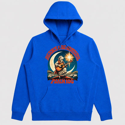Rejoice And Be Grateful, Psalm 100, Gift For Christian Guitar Players - 2D Unisex Hoodie