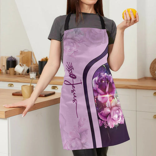 Rose And Cross - Apron With Neck Strap