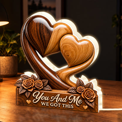 You And Me We Got This, Gift For Loved One - Personalized Light Box