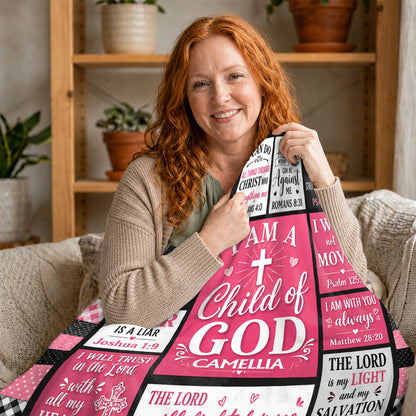 Child Of God, Gift For Daughter | Personalized Fleece Blanket