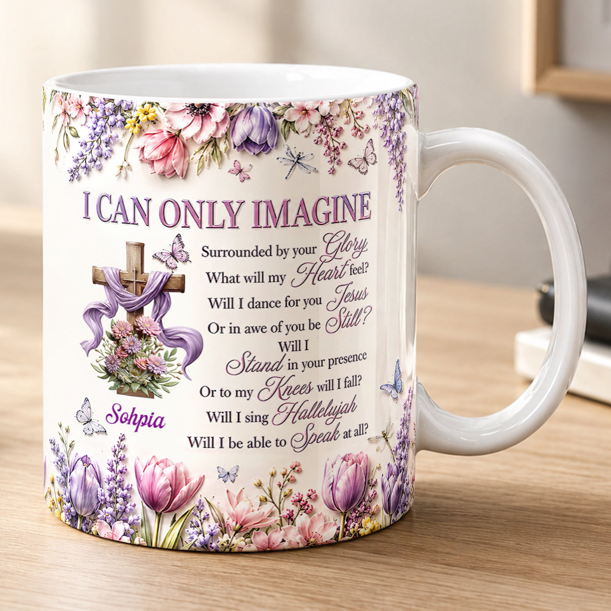 I Can Only Imagine, Gift For Mom | Personalized Ceramic Coffee Mug