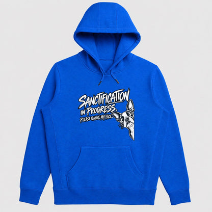 Sanctification In Progress Please Ignore My Face, Gift For Christian Boston Terrier Lovers - 2D Unisex Hoodie