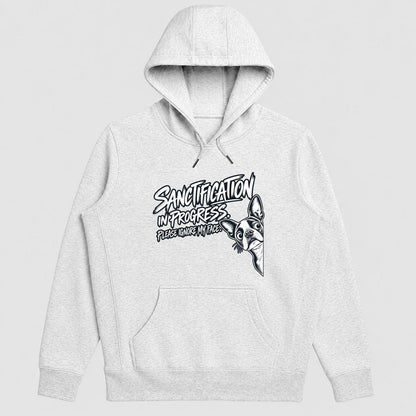 Sanctification In Progress Please Ignore My Face, Gift For Christian Boston Terrier Lovers - 2D Unisex Hoodie