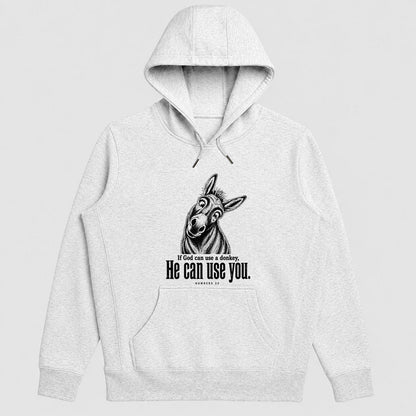 If God Can Use A Donkey He Can Use You, Numbers 22, Gift For Christian Men, Women, Youth Group, Funny Faith Friends| 2D Unisex Hoodie