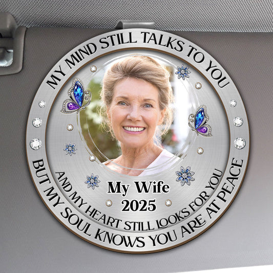 Hearts Forever Still One, Gift For Wife - Personalized Car Visor Clip